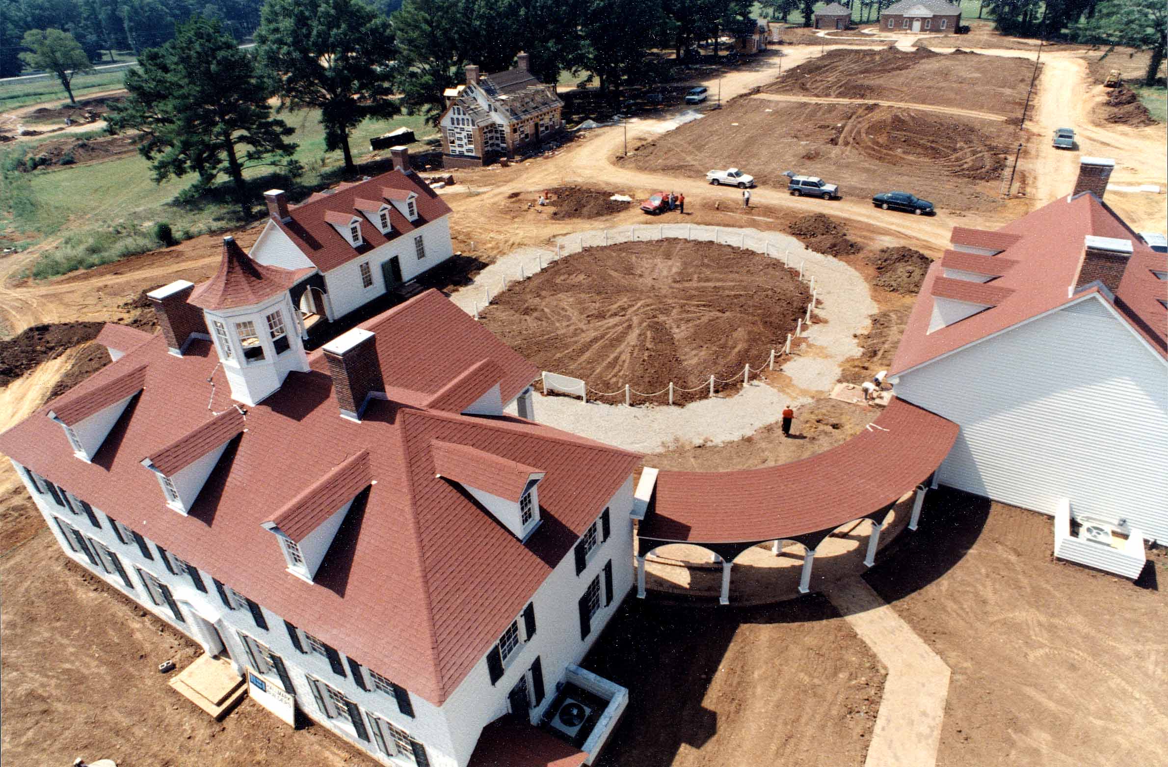 Washington Hall under construction