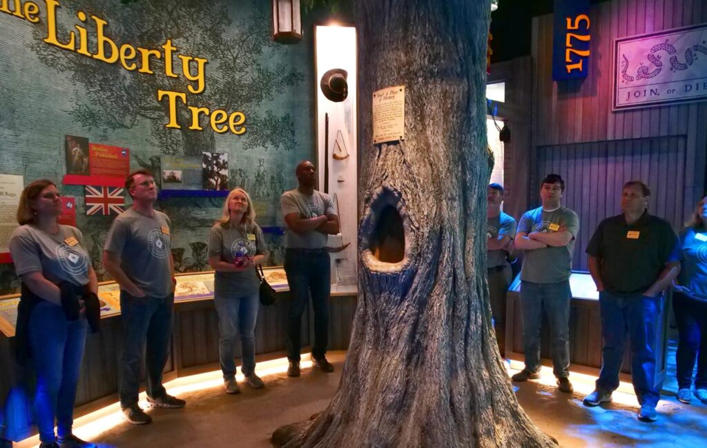 Liberty Tree with guests
