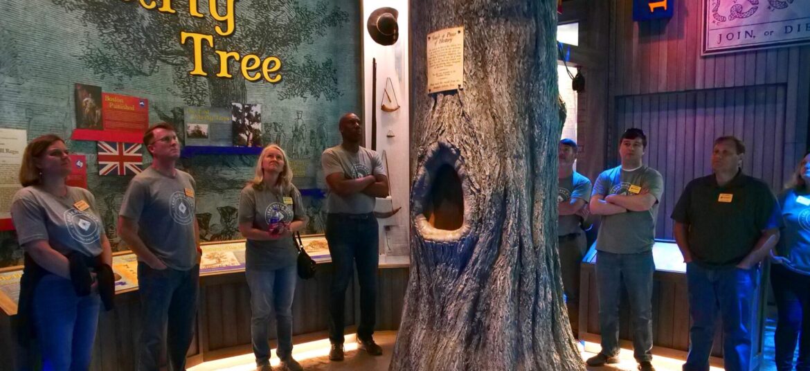 Liberty Tree with guests