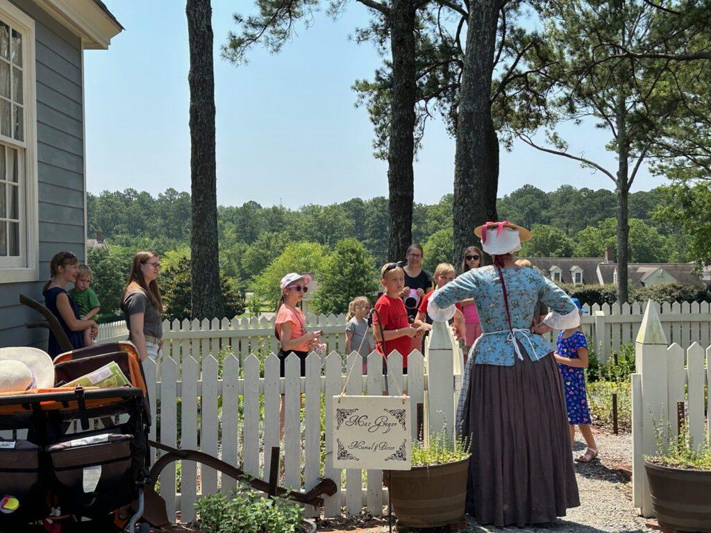 colonial herb garden at American Village