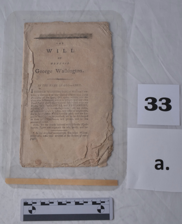 33a Will of George Washington