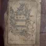 Washington family crest on table