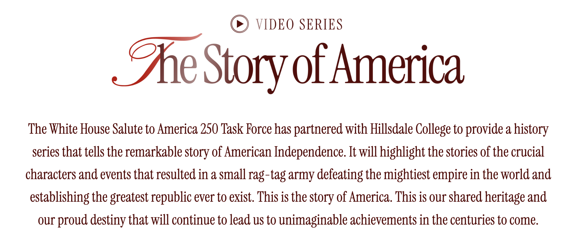 The Story of America podcast