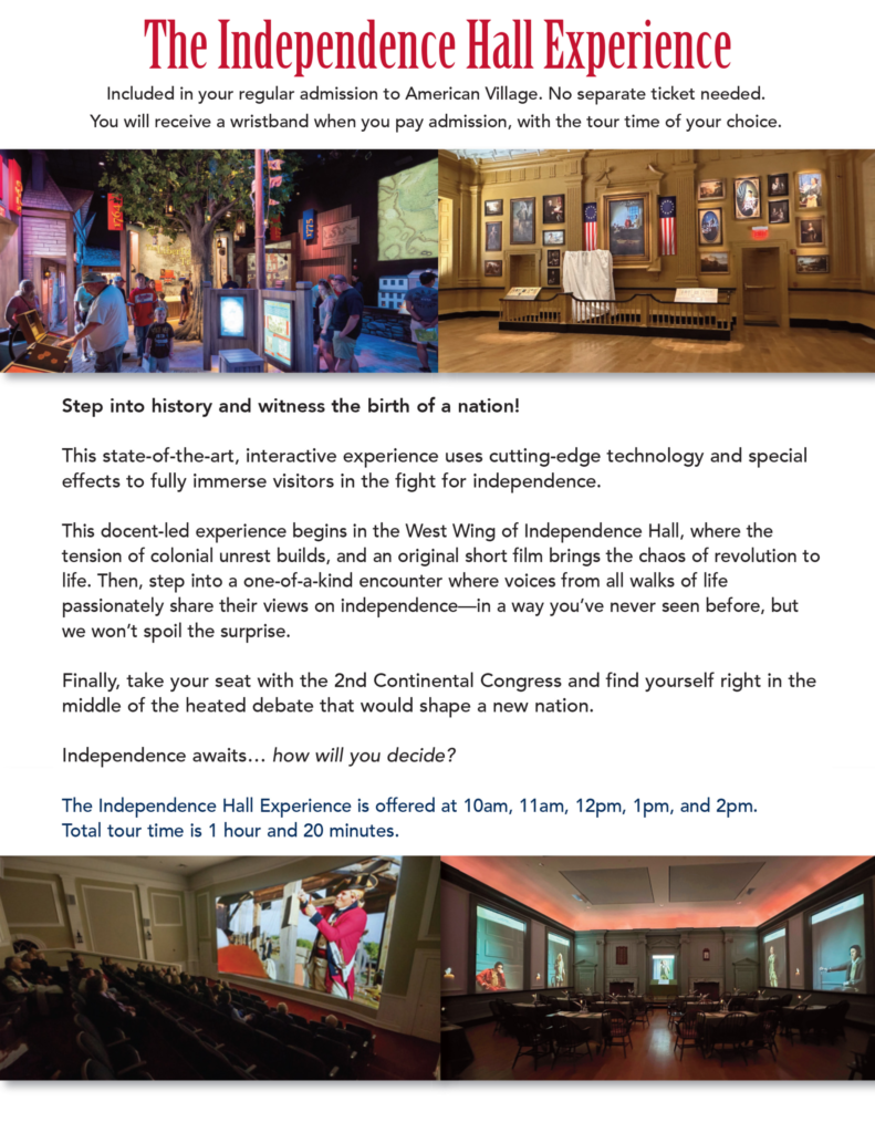 American Village Independence Hall Experience